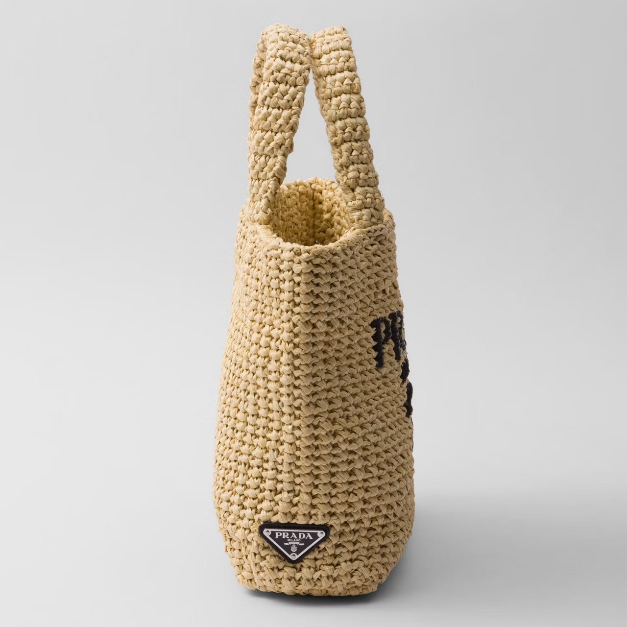 Prada Small Crochet Logo Tote Bag 24cm