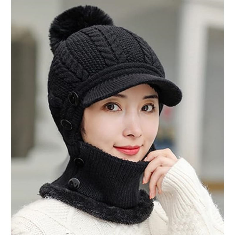 Women One Piece Slouchy Fleece Beanie Hats