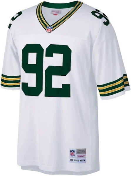 Green Bay Packers Reggie White 92 Mitchell & Ness White 1996 Nfl