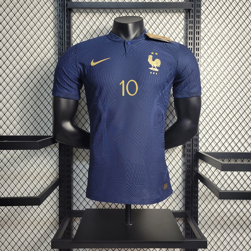 Player 2022 France Home Mbappe #10 Griezmann Coman Kante BENZEMA GIROUD Football Jersey