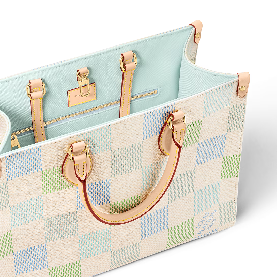 Louis Vuitton Onthego Mm Autres Toiles Damier Pistachio N40518 35Cm