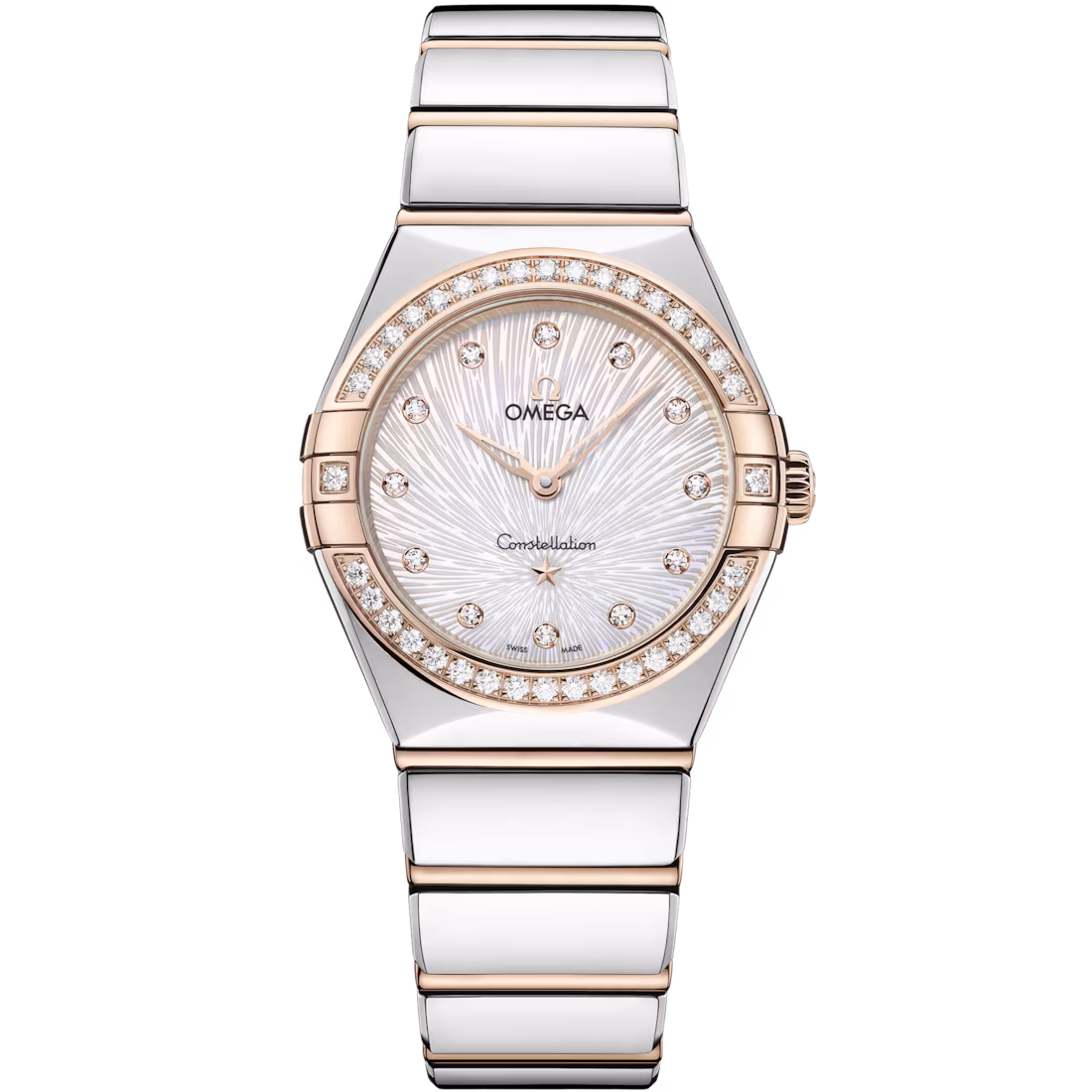 Omega Constellation Ladies' Selection 28mm steel ‑ Sedna™ gold on steel ‑ Sedna™ gold 131.25.28.60.55.003