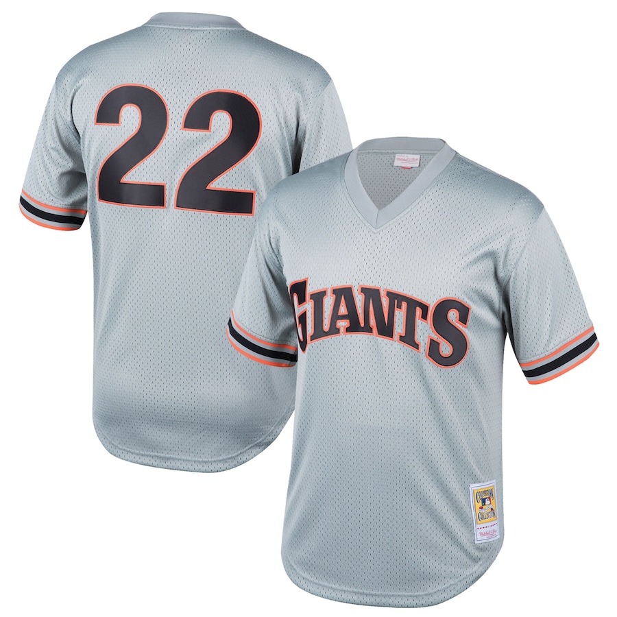 Will Clark San Francisco Giants Mitchell&Ness Youth Cooperstown Collection Mesh Batting Practice Jersey Gray
