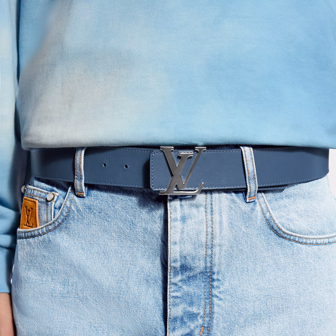 Lv Initiales Monogram Pigment 40mm Reversible Belt M4723V