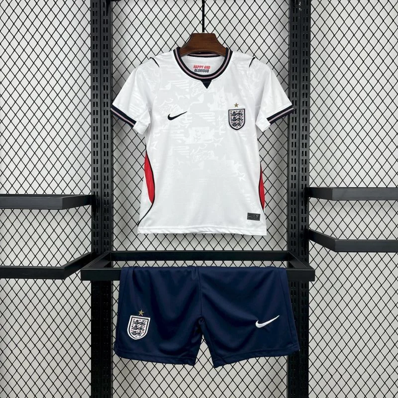 World Cup 2026 England Team Home Football Jersey for Kids
