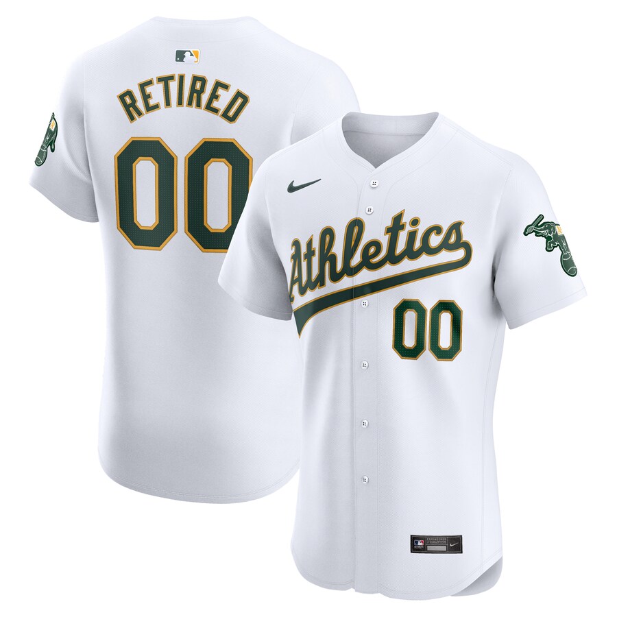Oakland Athletics Home Elite Pick-A-Player Retired Roster Jersey White