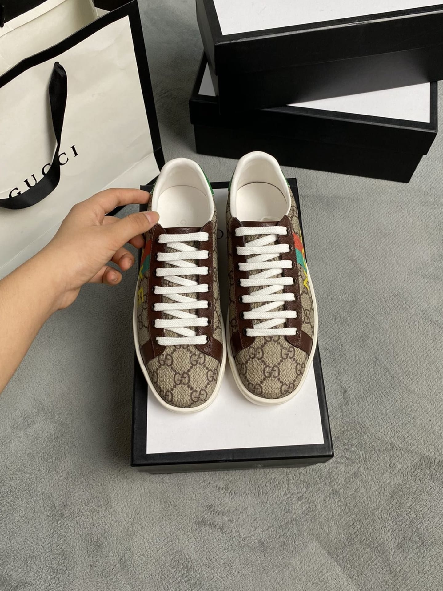 Gucci Ace ?Fake Not Print? 636358 2Gc10 8260