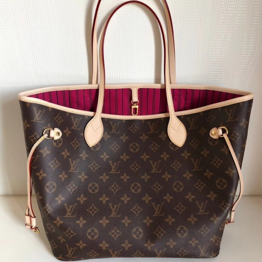 Louis Vuitton Neverfull MM Monogram Pivoine Pink 31Cm M41178