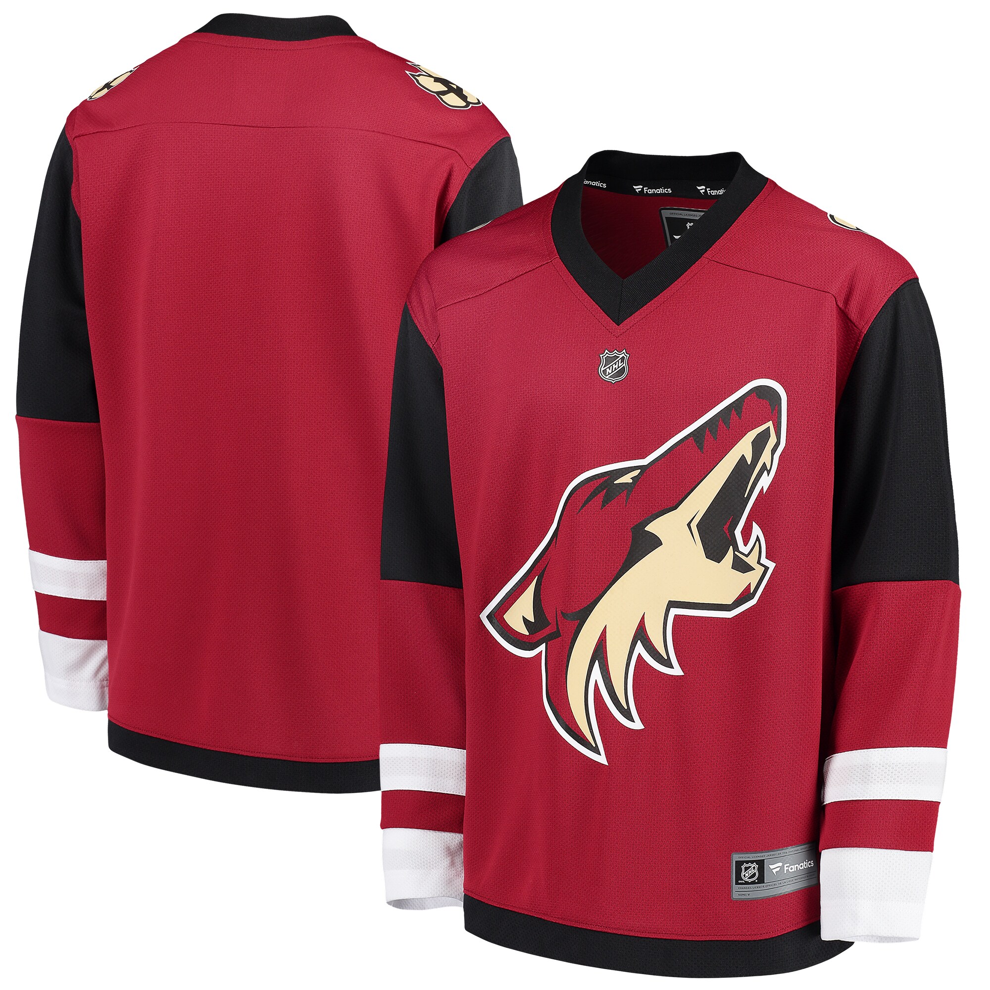 Arizona Coyotes Fanatics Youth Home Replica Blank Jersey – Red