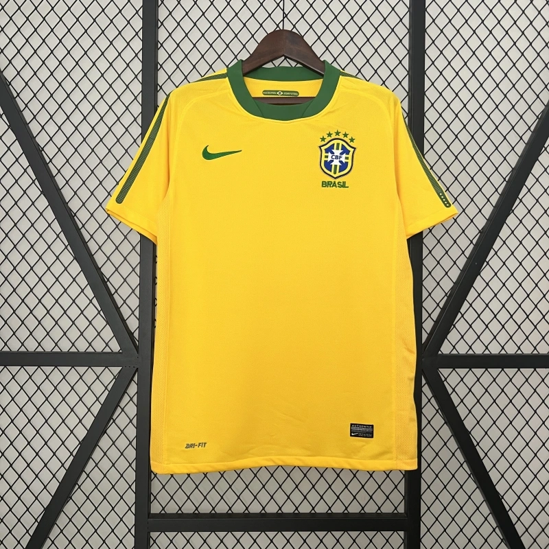 retro 2010 Brazil football jersey retro