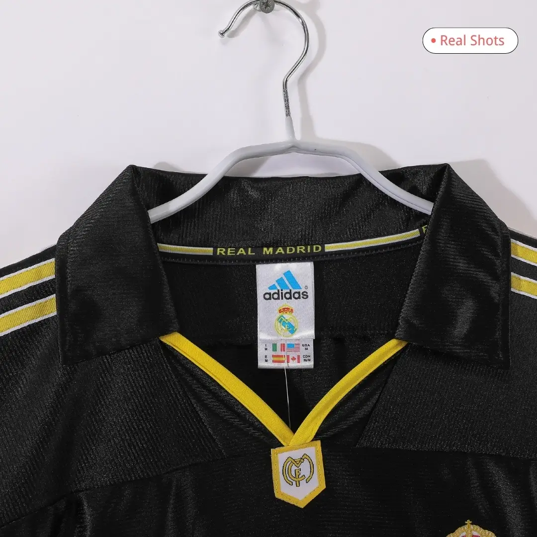 Real Madrid 1999/00 Away Long Sleeve Retro Soccer Jersey