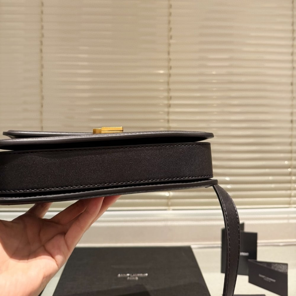 Saint Laurent Solferino Medium Satchel In Box Leather Lining Black 23Cm