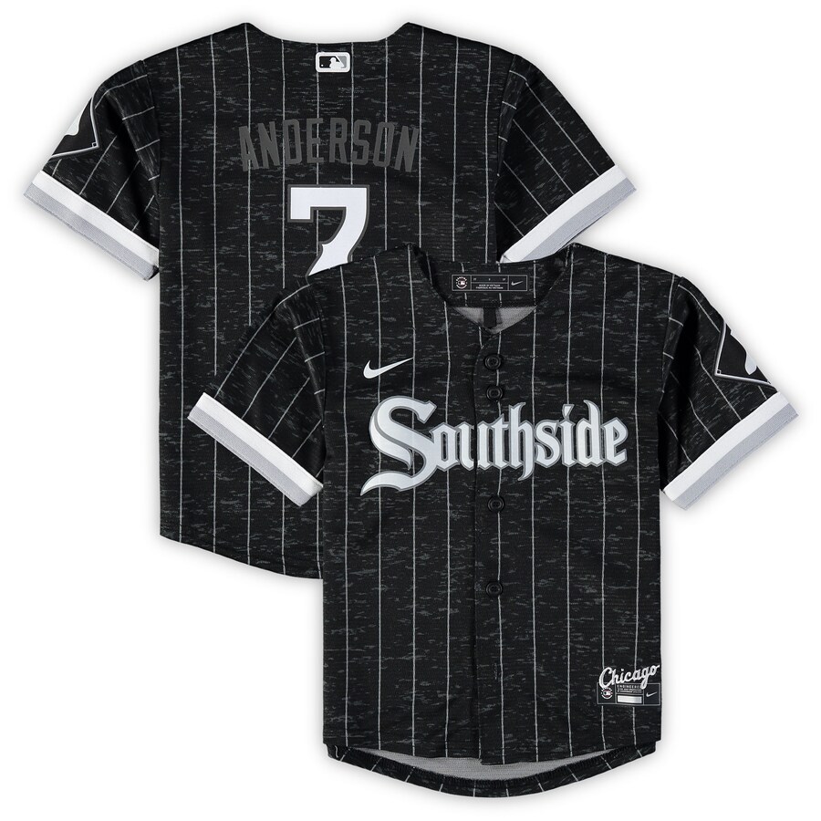 Tim Anderson Chicago White Sox Toddler City Connect Player Jersey Black