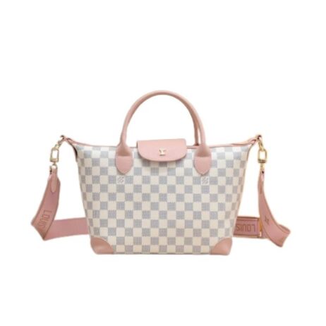 Louis Vuitton Tote Bag Damier Azur Pink 26Cm