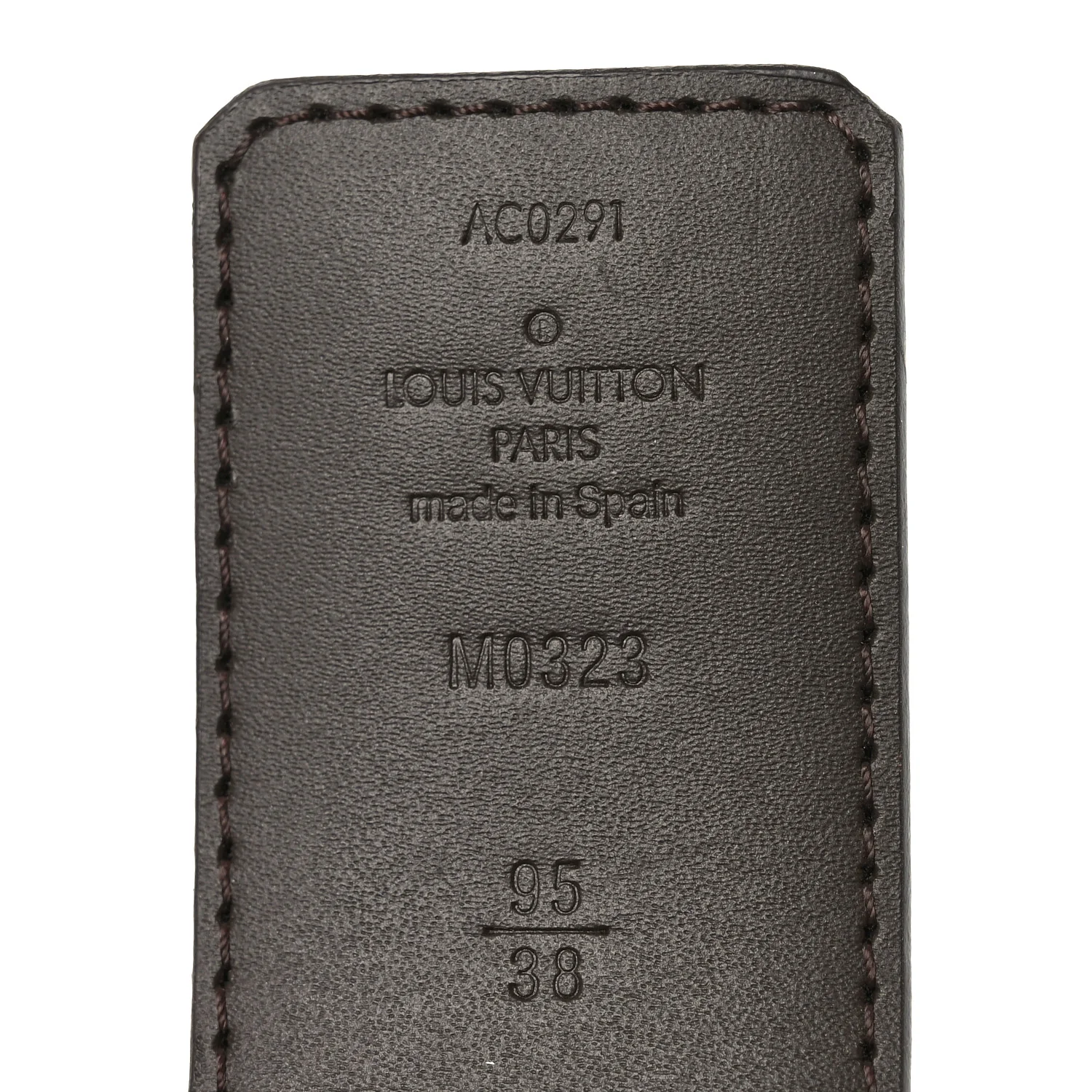 Monogram Calfskin 40mm LV Initiales Reversible Belt 95 38 Brown