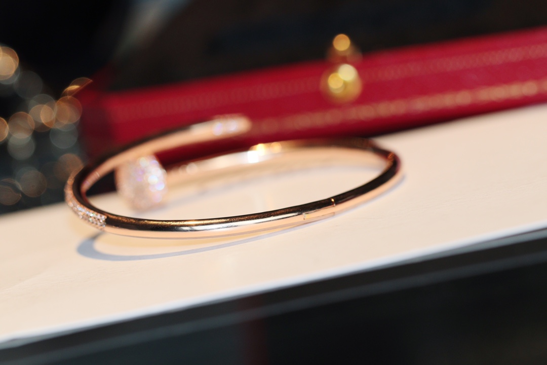 Cartier Juste un Clou Half-Pavé Nail Bracelet