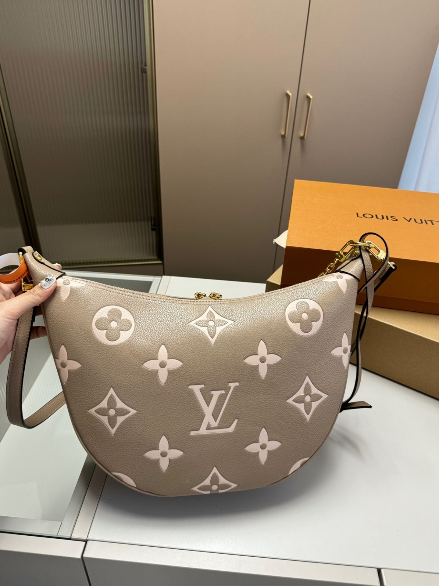 Louis Vuitton Loop Hobo Dove Gray 32Cm M46738