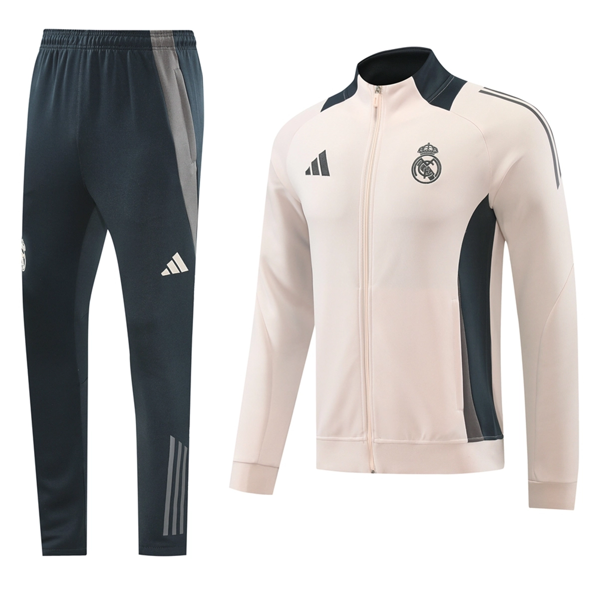 2024-25 Real Madrid 08 Light Pink Jacket Set