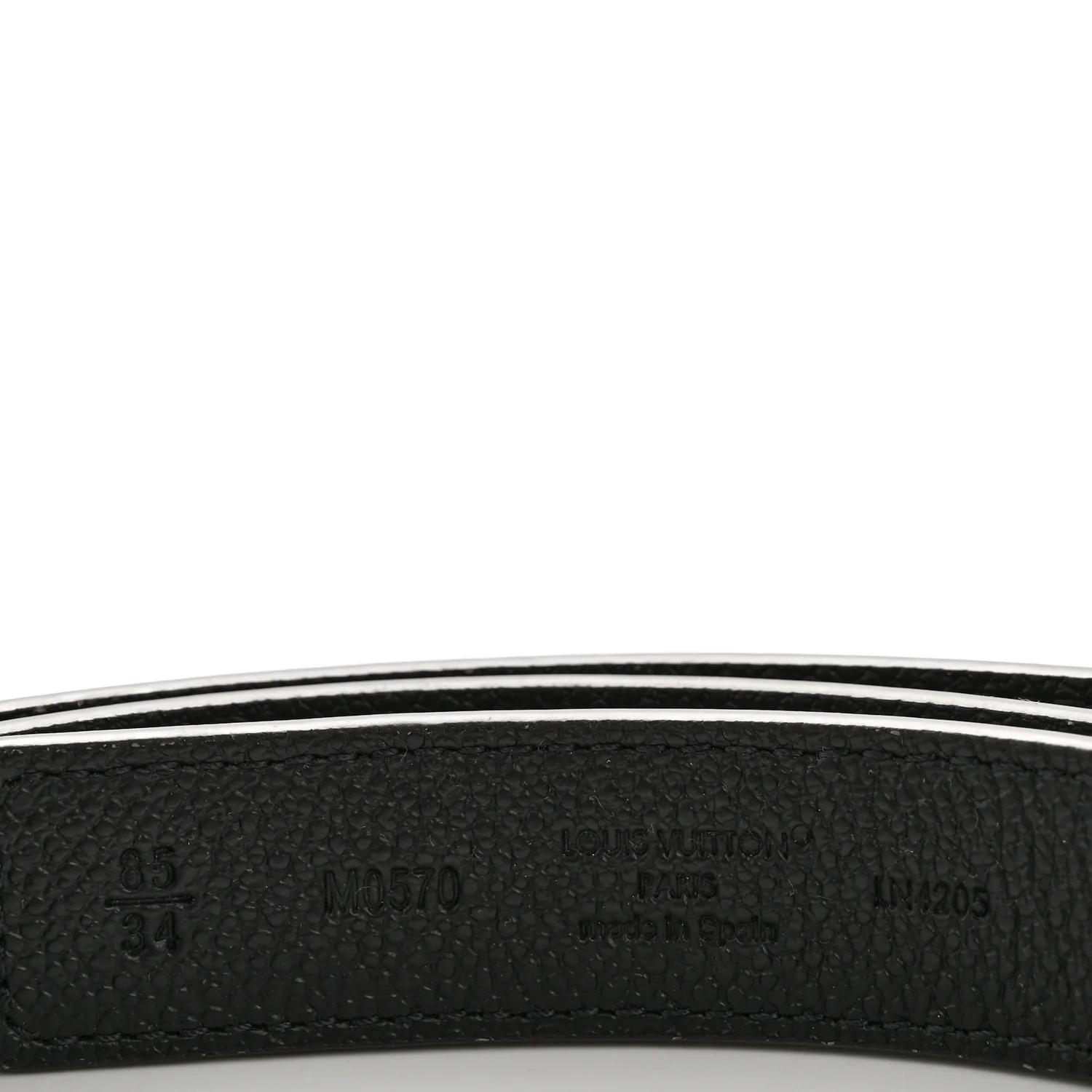 Calfskin Monogram 25mm LV Iconic Reversible Belt 85 34 Black