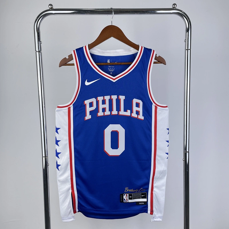 2023 NBA Philadelphia 76ers 0 MAXEY Basketball Jersey