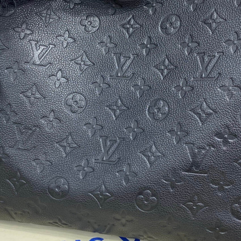 Louis Vuitton Melie Hobo MM 41cm/16.1in Monogram Empreinte Leather Black M57089 – Women