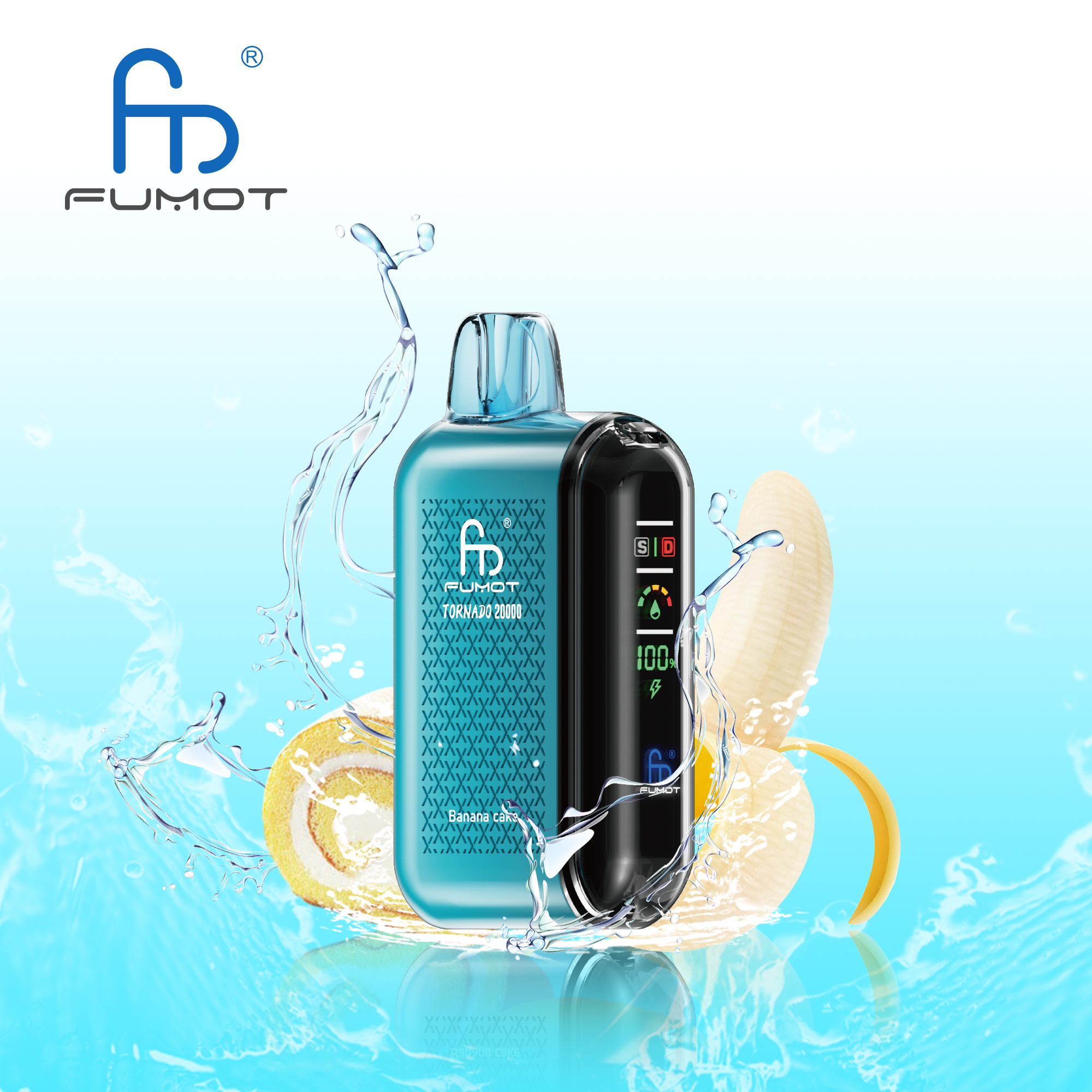 Fumot Tornado 20000 Puffs Smart LED Display 20k Vape