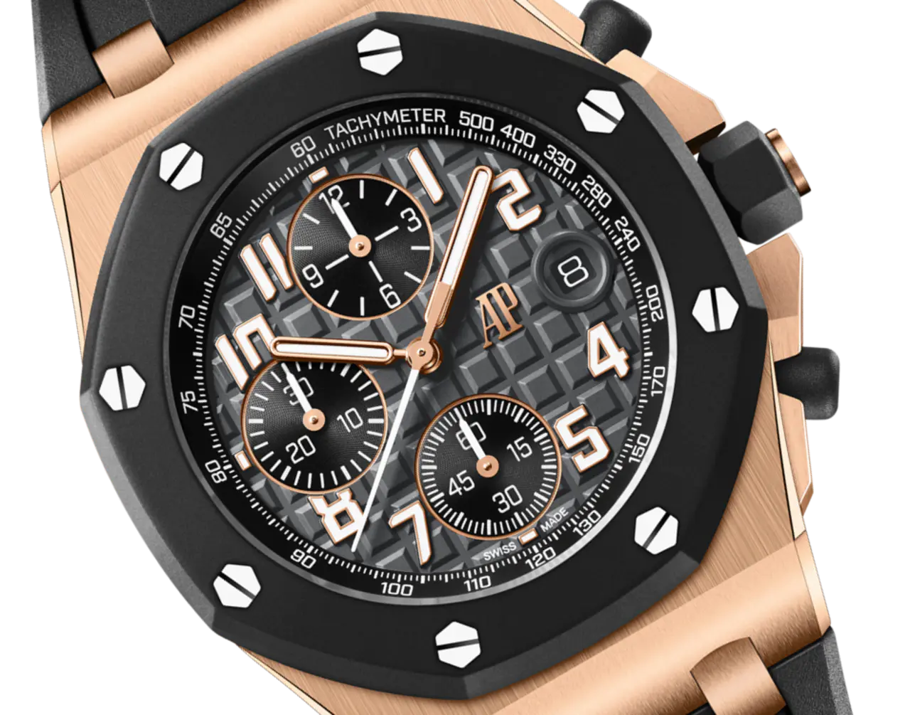 Audemars Piguet OFFSHORE Pink Gold Anthracite Grey Dial CHRONOGRAPH 42mm 26238OK.OO.A002CA.01