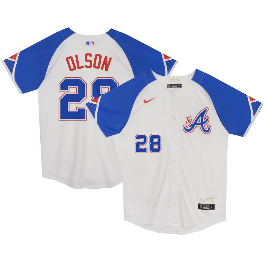 Matt Olson Atlanta Braves Preschool City Connect Limited Player Jersey White