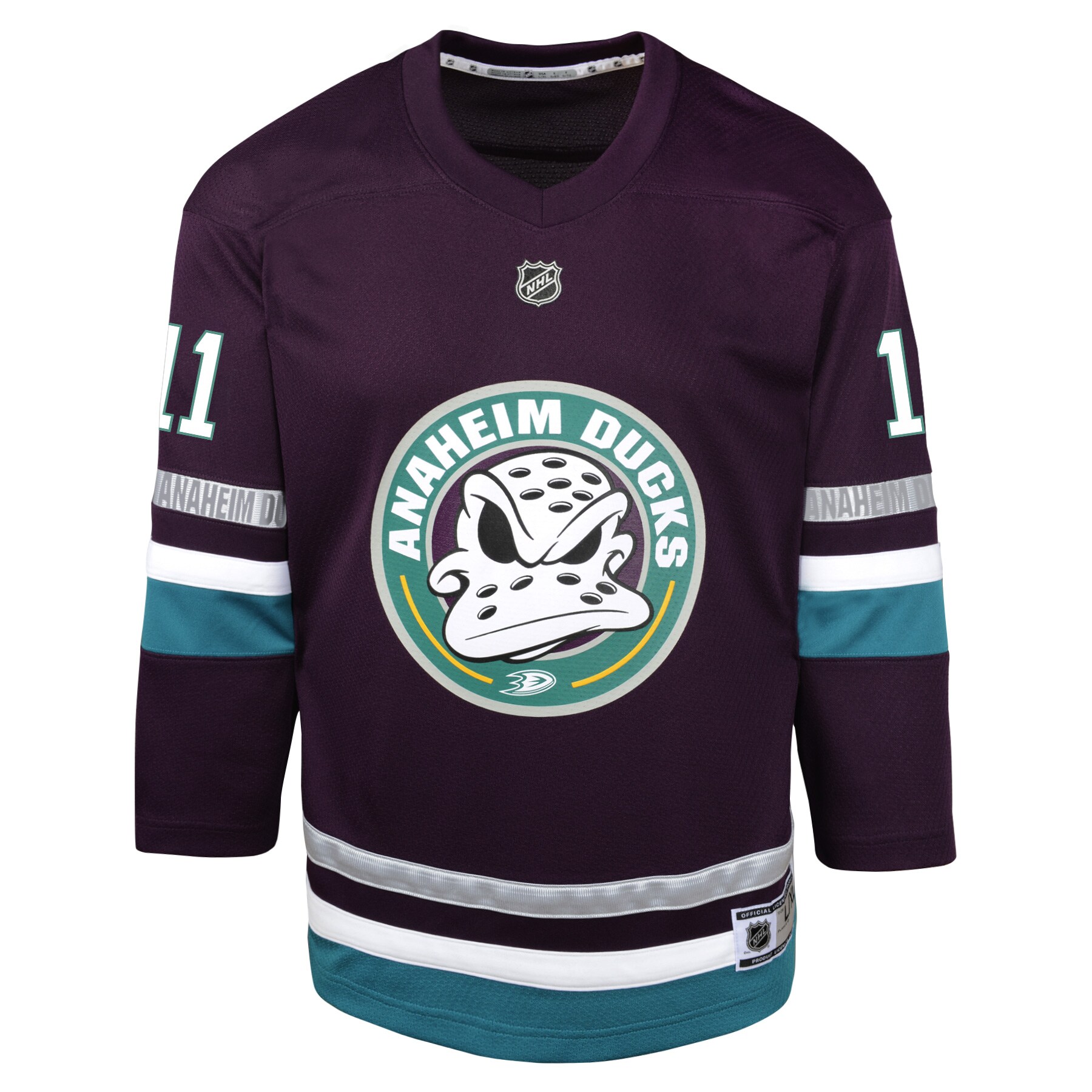 Trevor Zegras Anaheim Ducks Youth 30th Anniversary Replica Player JerseyÂ â€“ Purple