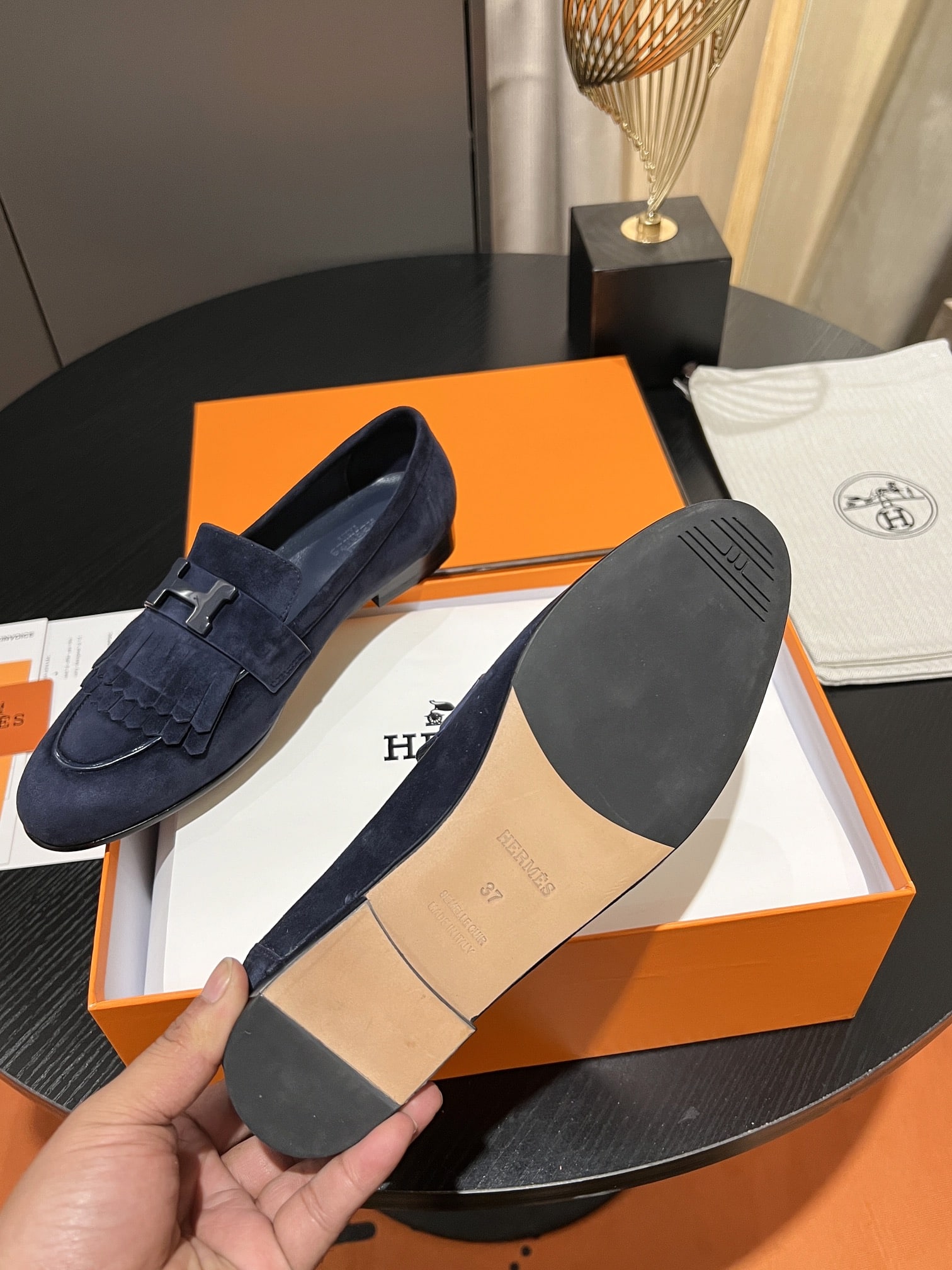 Hermes Royal Loafer Blue