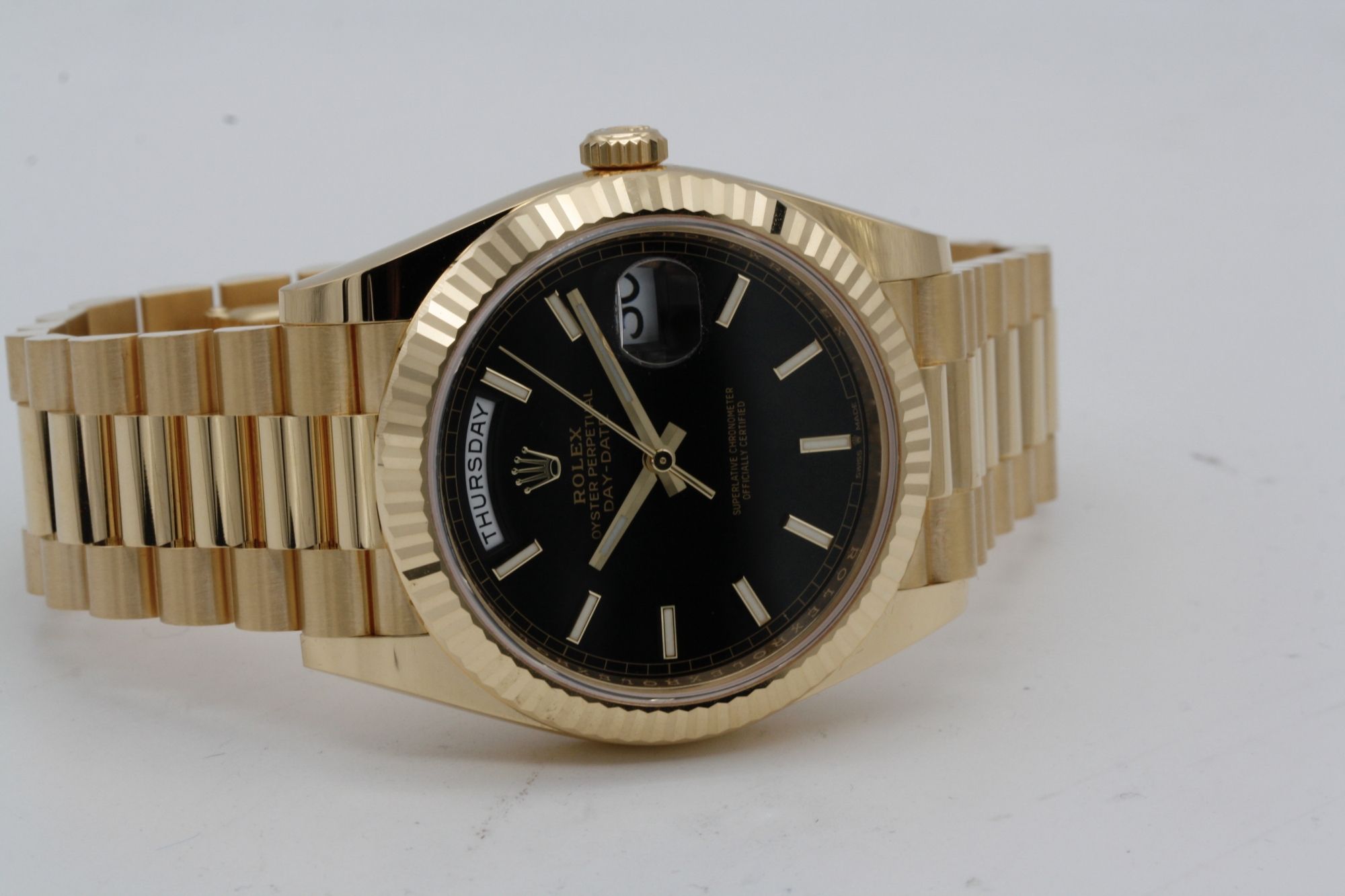 Rolex Day-Date 40 mm Black Dial 228238