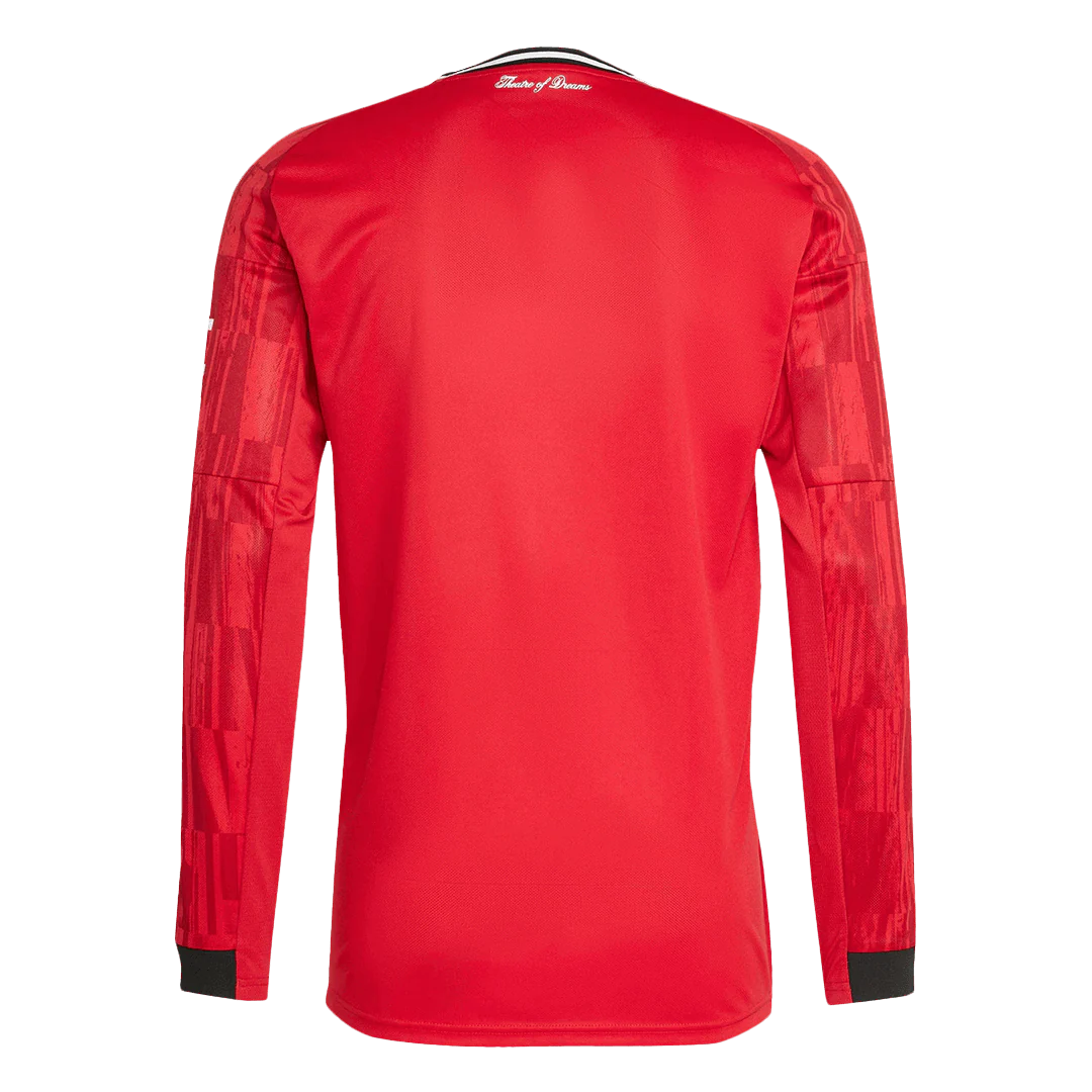 Manchester United Home Long Sleeve Soccer Jersey 2025/26