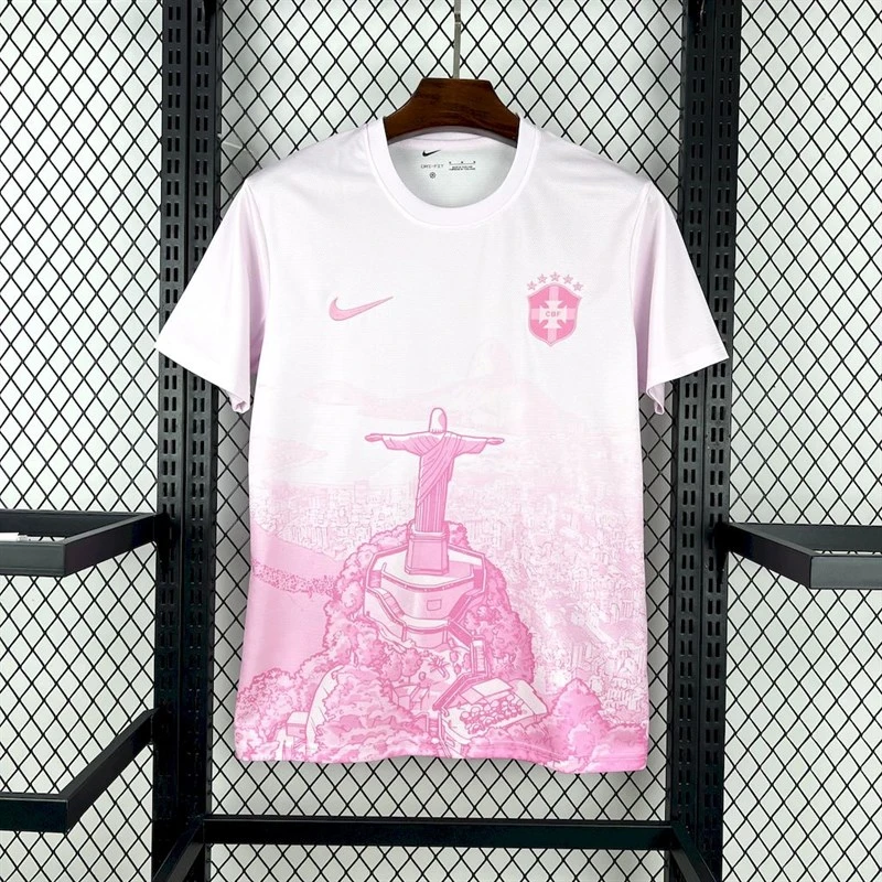 2025-26 Brazil Pink Football jersey