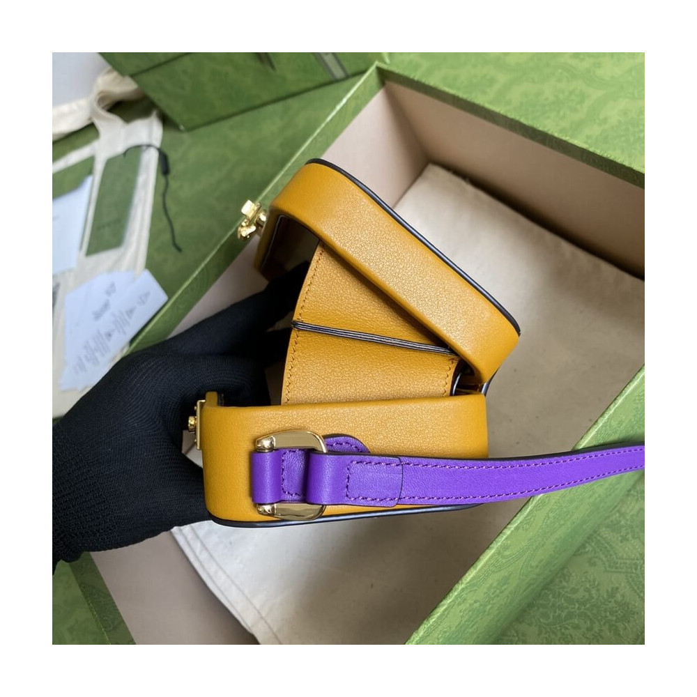 Gucci Interlocking G Mini Bag in Yellow Leather