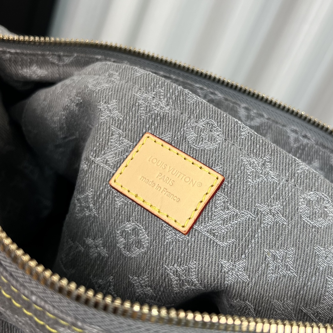 Louis Vuitton LV Speedy Soft 30 Monogram Denim Bag in Grey 30cm/ 11.8 in