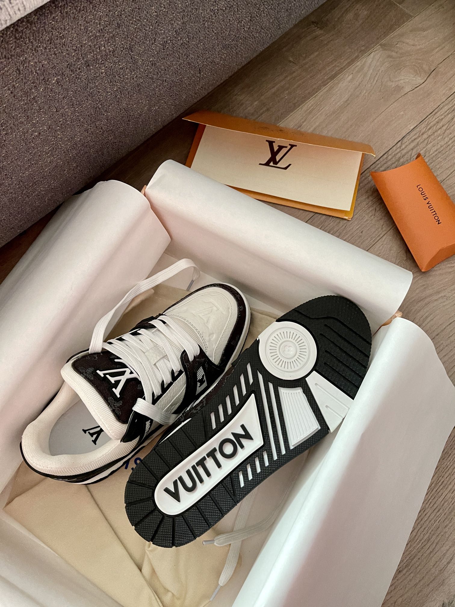 Louis Vuitton Lv Trainer Sneaker Denim Noir Black 1A9Jg9