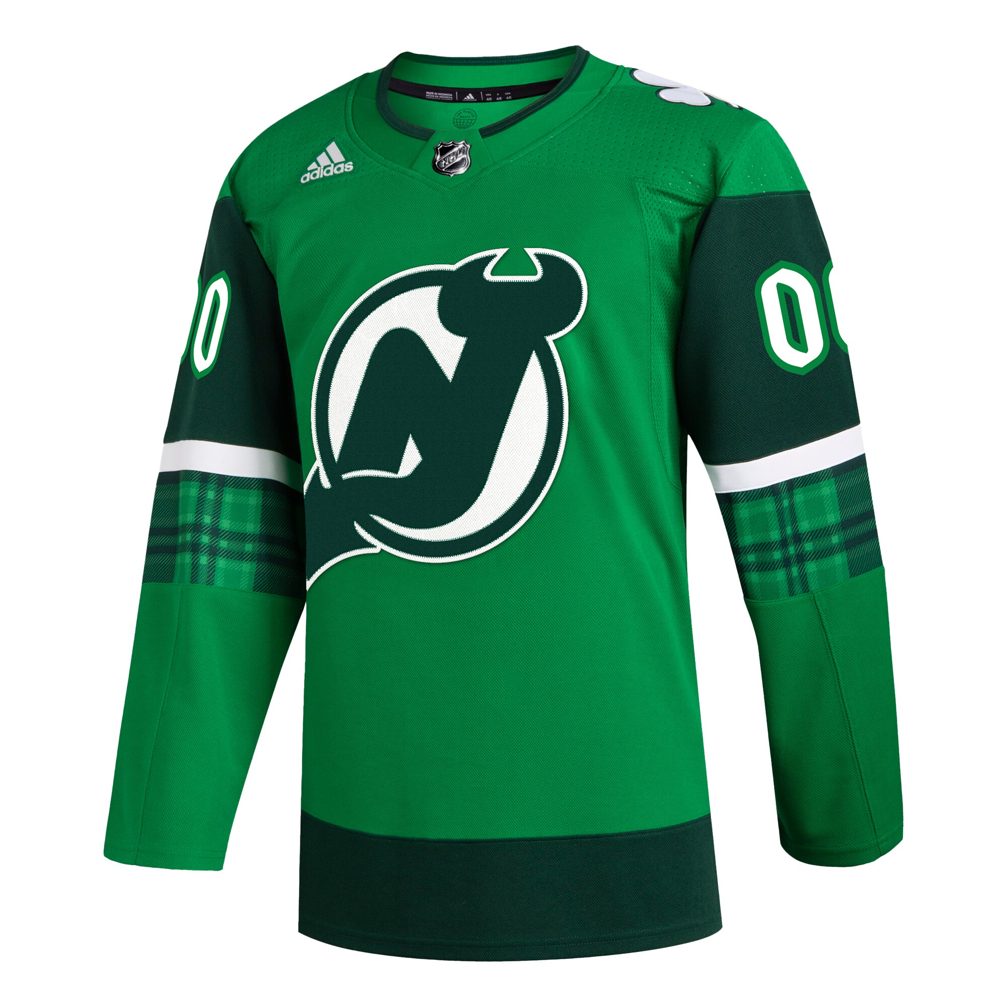New Jersey Devils adidas St. Patrick’s Day Authentic Custom Jersey – Kelly Green