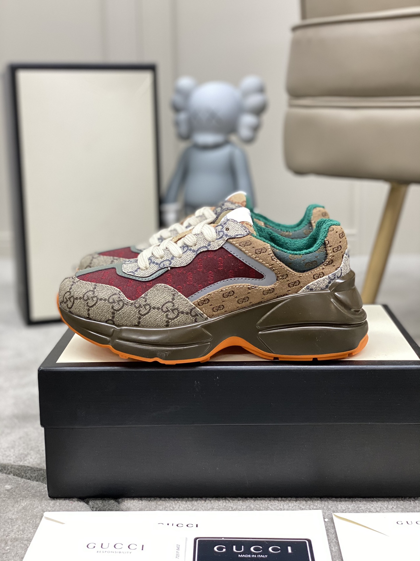 Gucci Women’S Gg Rhyton Sneaker ‎619891 99Wg0 6060