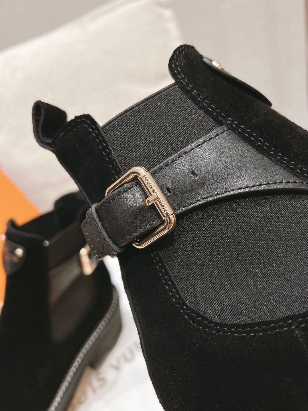 Louis Vuitton Beaubourg Ankle Boot Black 1Ackck