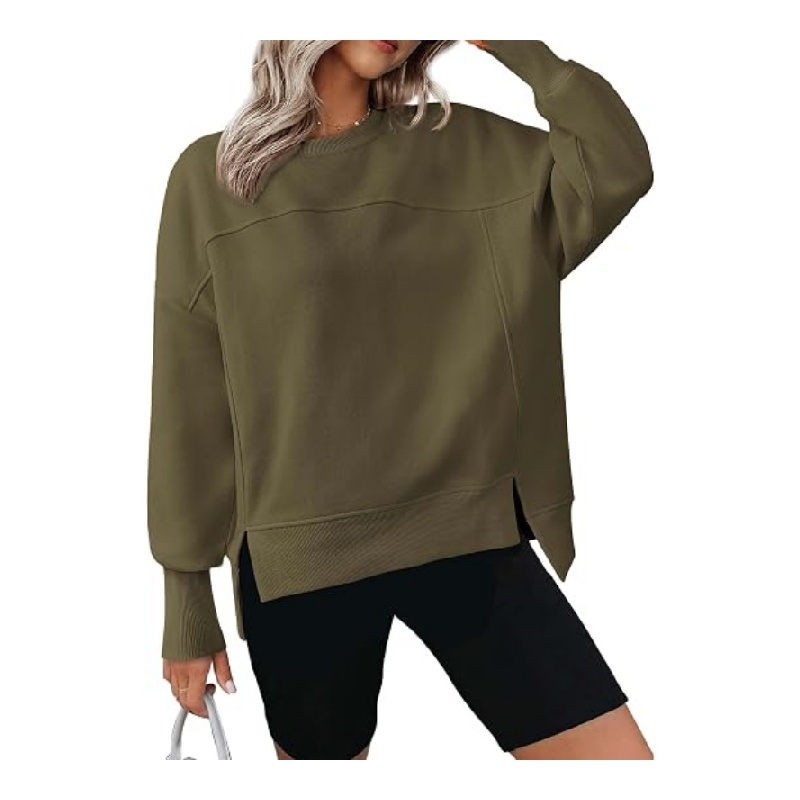 Womens Crewneck Sweatshirts Fleece Pullover