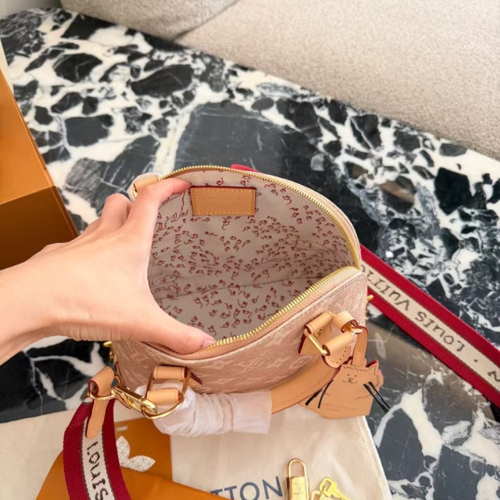 Louis Vuitton Alma BB Meowgram Pale Pink 23cm M25728