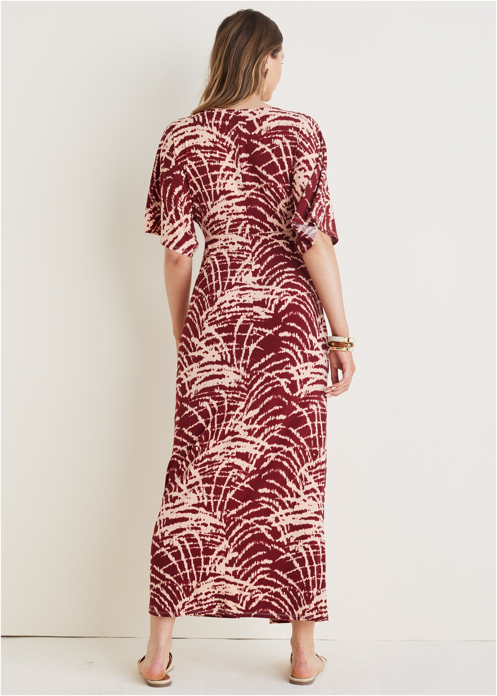 Twist Front Maxi Dress – Mystic Palm