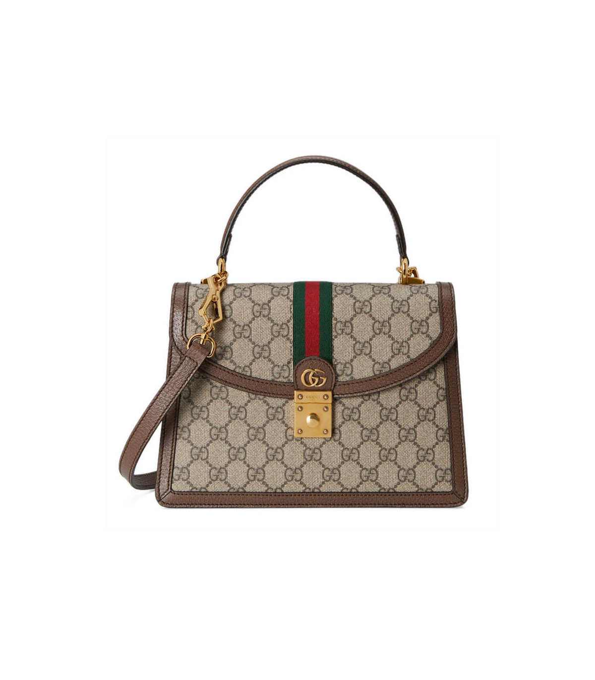 Gucci Ophidia Small Top Handle Bag With Web