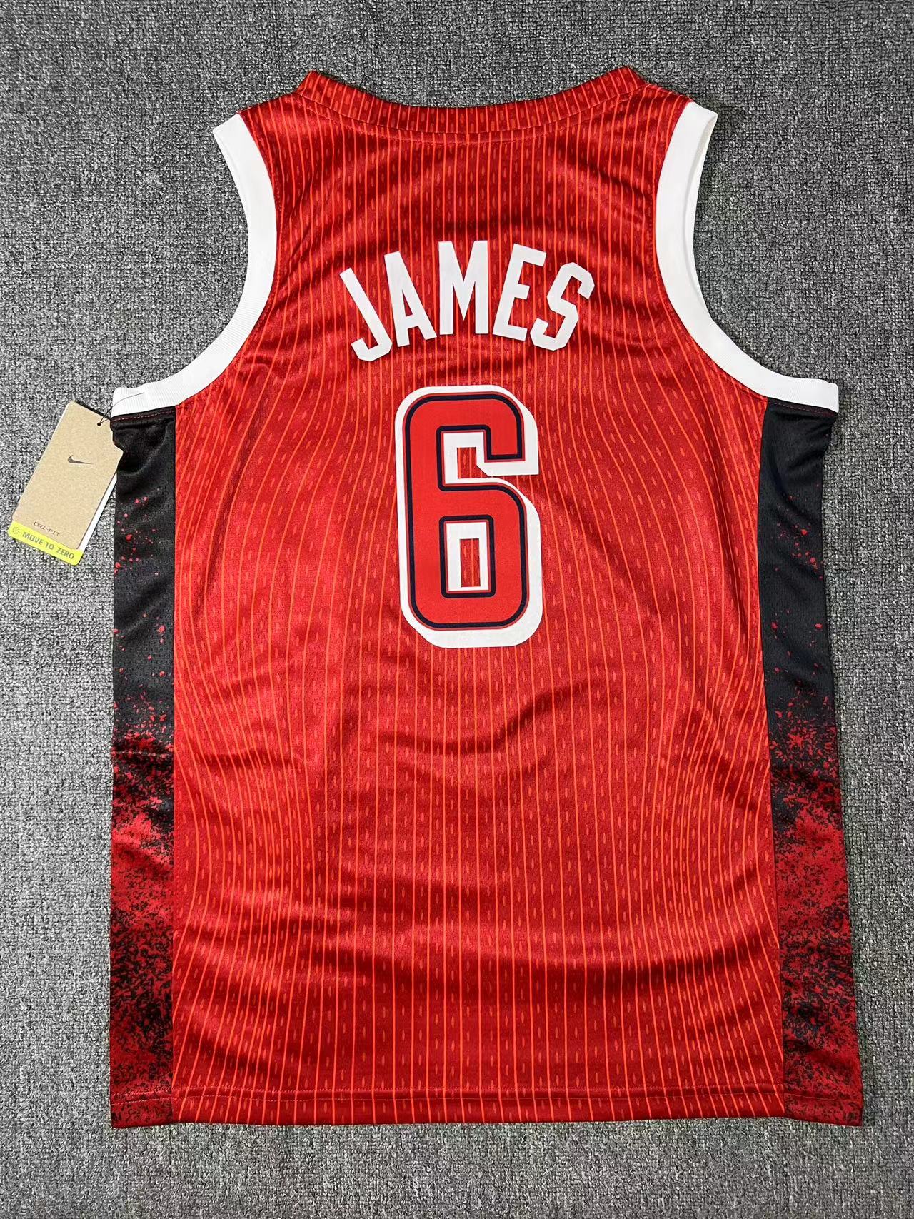 LeBron James Team USA 2024 Red Olympics Jersey #6