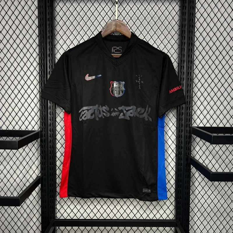 2024-25 Barcelona Travis Scott to feature on the Clásico jersey in conjunction with Spotify football jersey