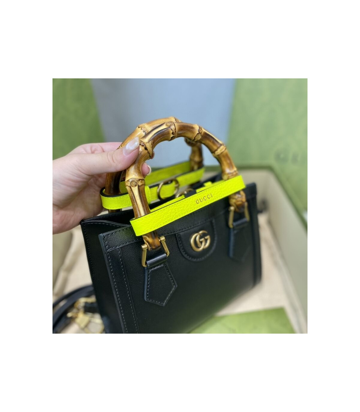 Gucci Diana Mini Tote Bag Black