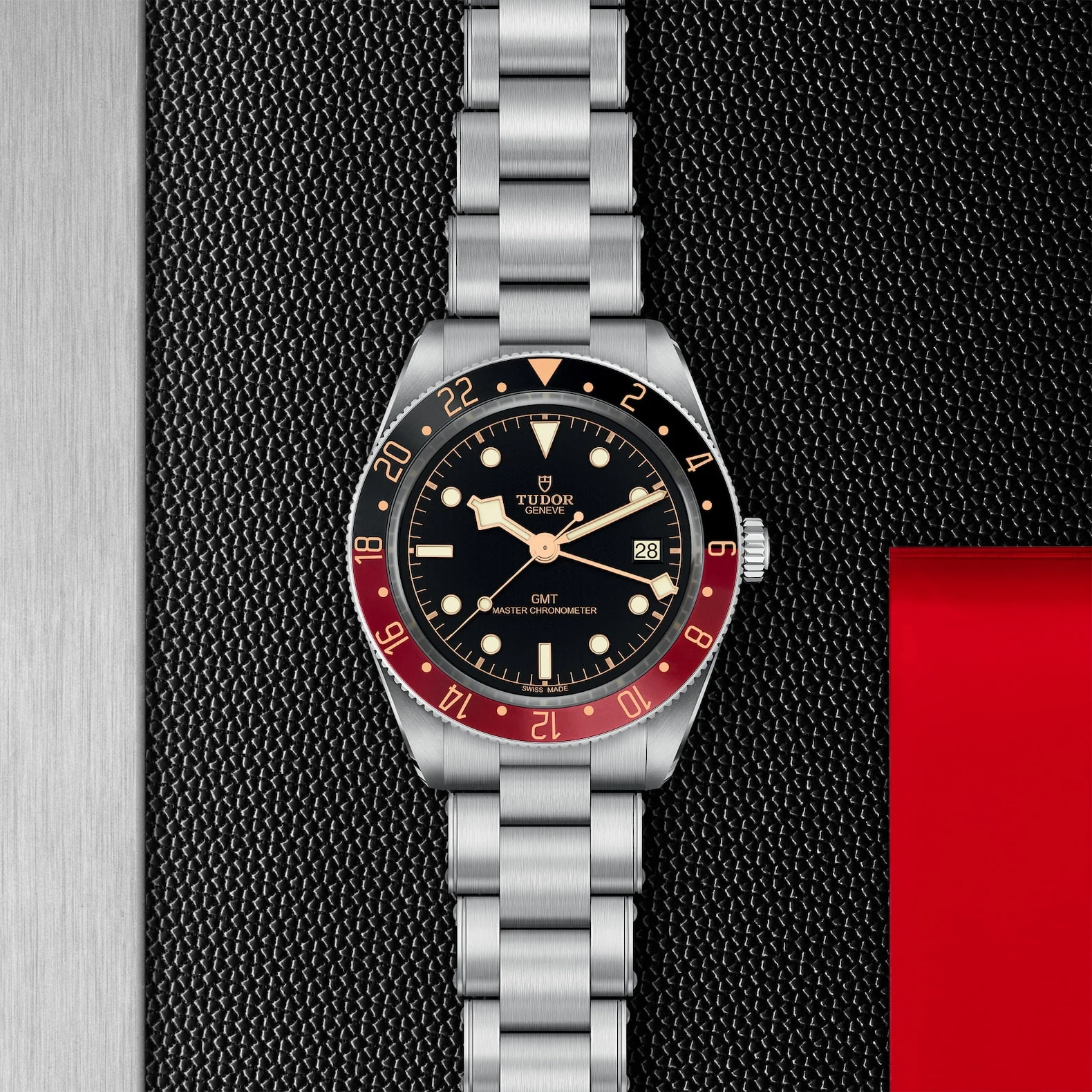 TUDOR Black Bay 58 GMT 39mm Black/Red Bezel Automatic Bracelet Watch M7939G1A0NRU-0001