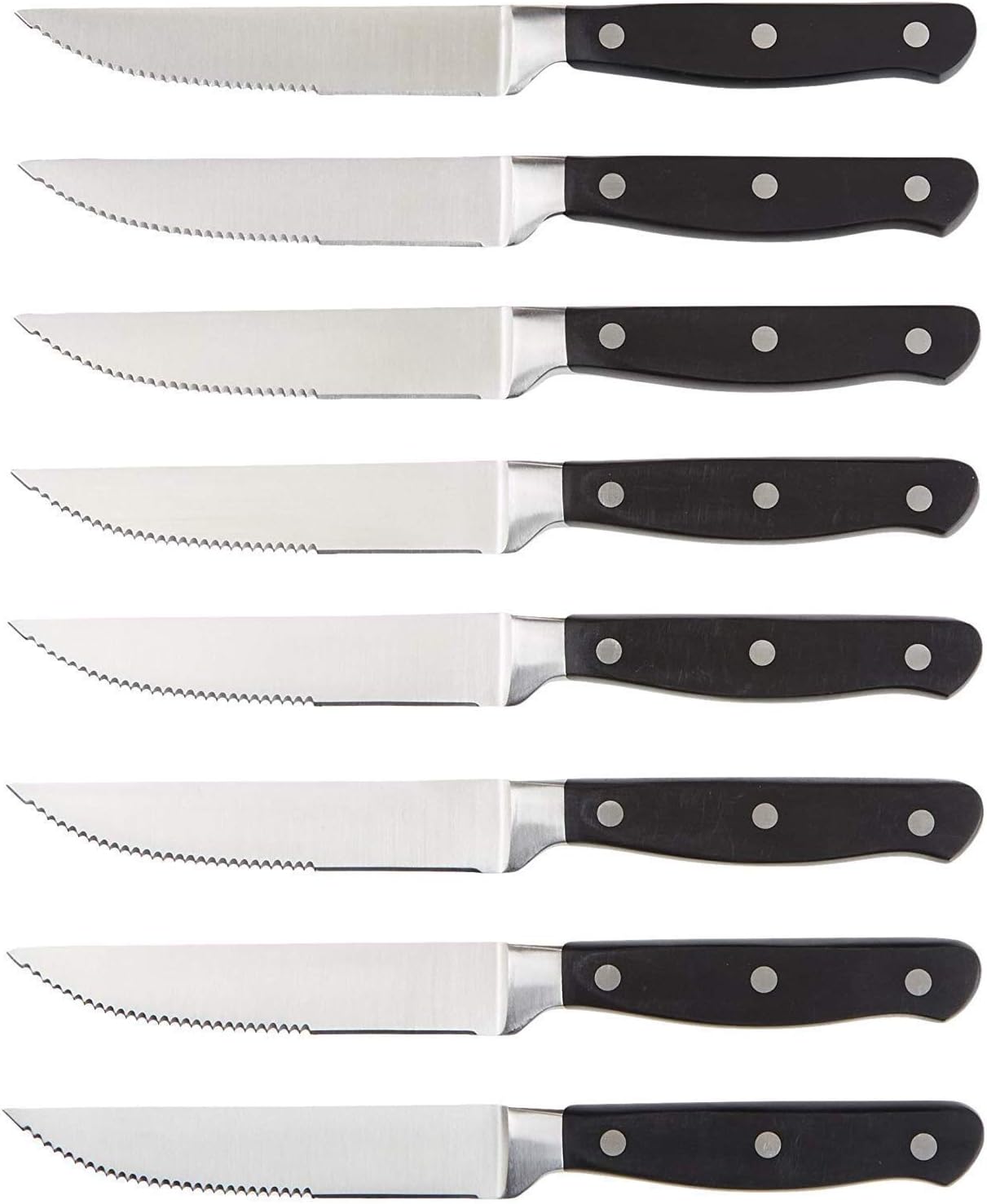 Full Tang Stainless Steel Serrated Steak Knife Set