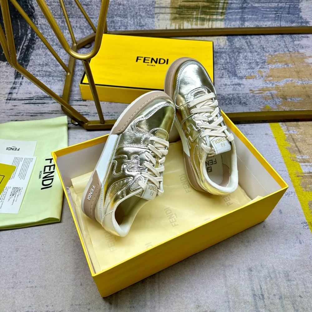 Fendi Match Sneakers Gold