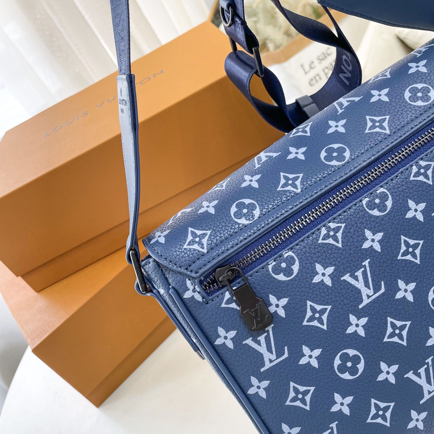 Louis Vuitton District Pm Bag Blue 26Cm M23785 For Men